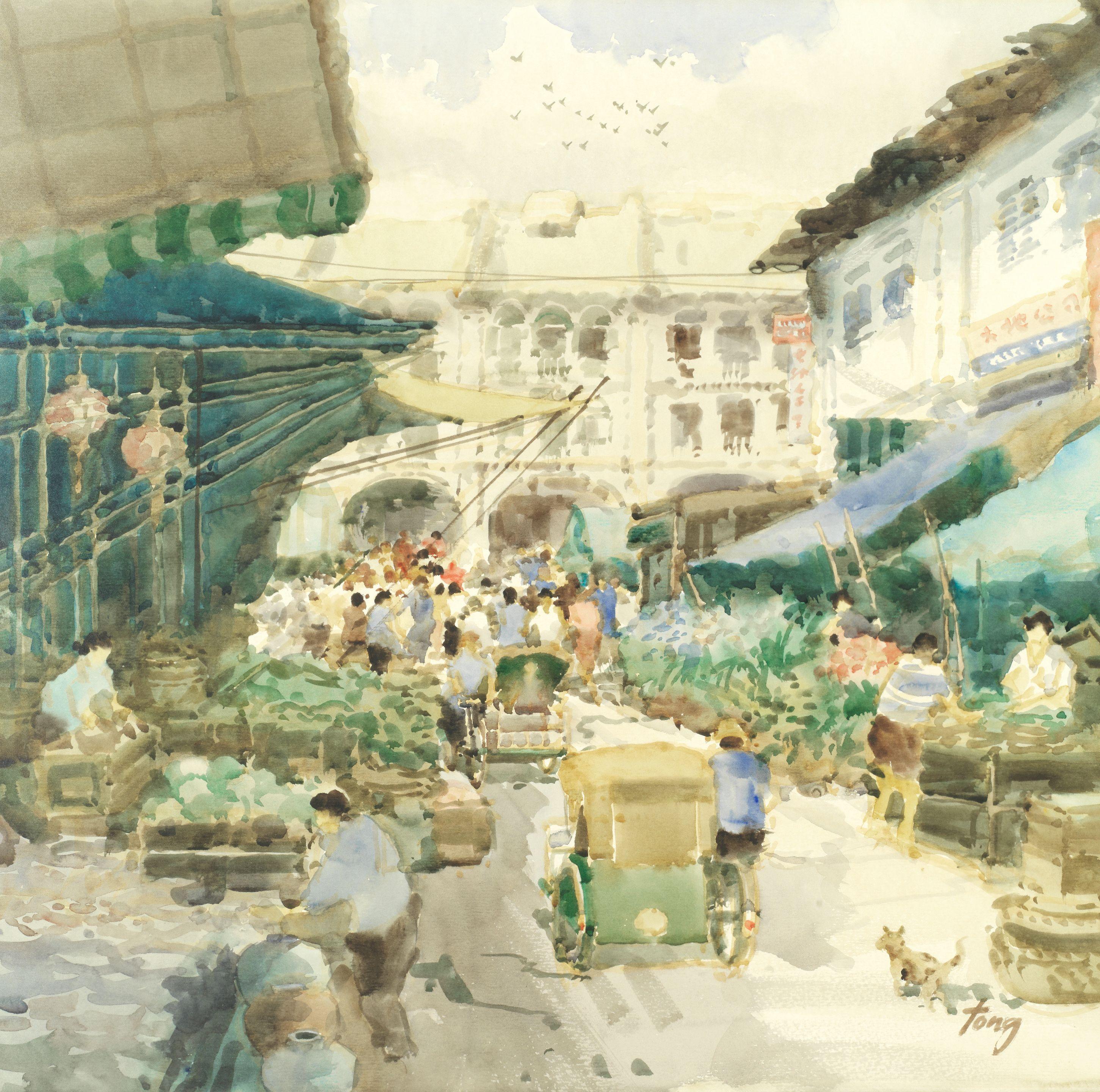 Tong Chin Sye - Singapore Market Scene