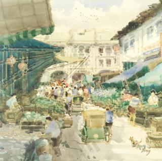 Tong Chin Sye - Singapore Market Scene