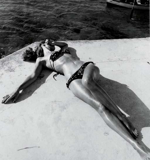 Toni Frissell - First Bikini (Dovima, Montego Bay, Jamaica), from Harper\'s Bazaar, c. 1946