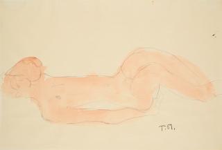 Toni Stadler - Liegender Akt.