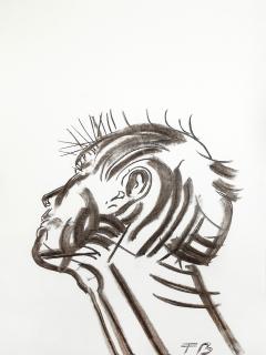 Tony Bevan R.A. - Self-Portrait Neck, 1988