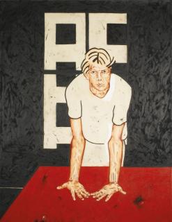 Tony Bevan - Upturned Hands In Front Of Window