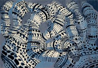 Tony Cragg - Form Code (blue)