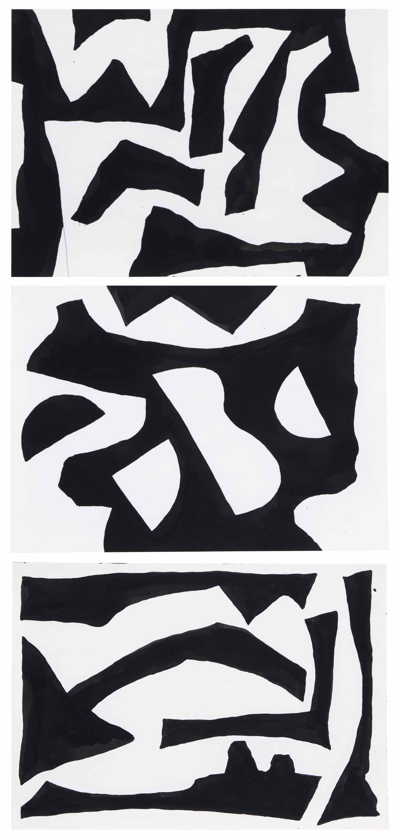 Tony Smith - Untitled (Three Works)