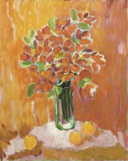 Toon Hermans - Boeket in glazen vaas