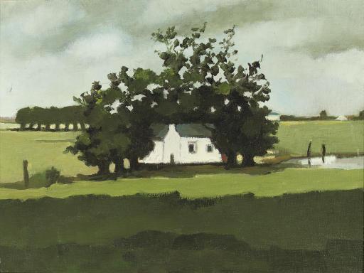 Toon Hermans - Boerderij in het vlakke land