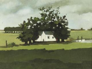 Toon Hermans - Boerderij in het vlakke land