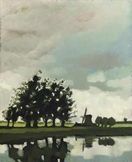 Toon Hermans - Molen aan de plas