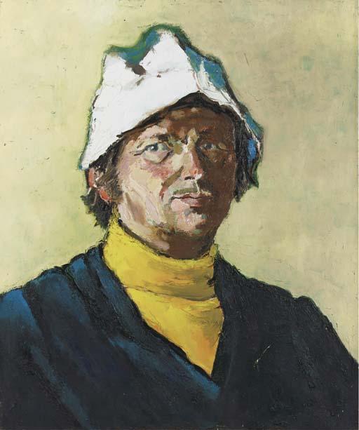 Toon Hermans - Zelfportret Met Papieren Muts