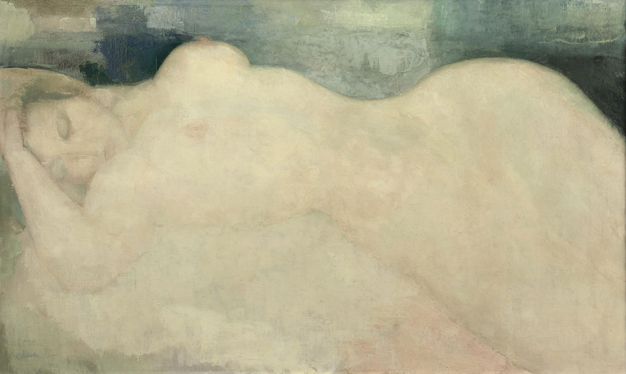 Toon Kelder - A reclining nude