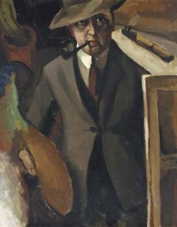 Toon Kelder - A self portrait as a painter