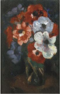 Toon Kelder - A still life with anemones