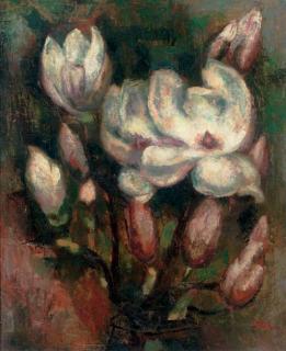 Toon Kelder - A still life with magnolias