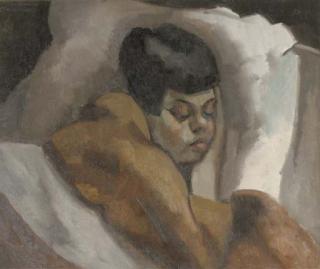 Toon Kelder - Alexandrine, the wife of the artist, sleeping