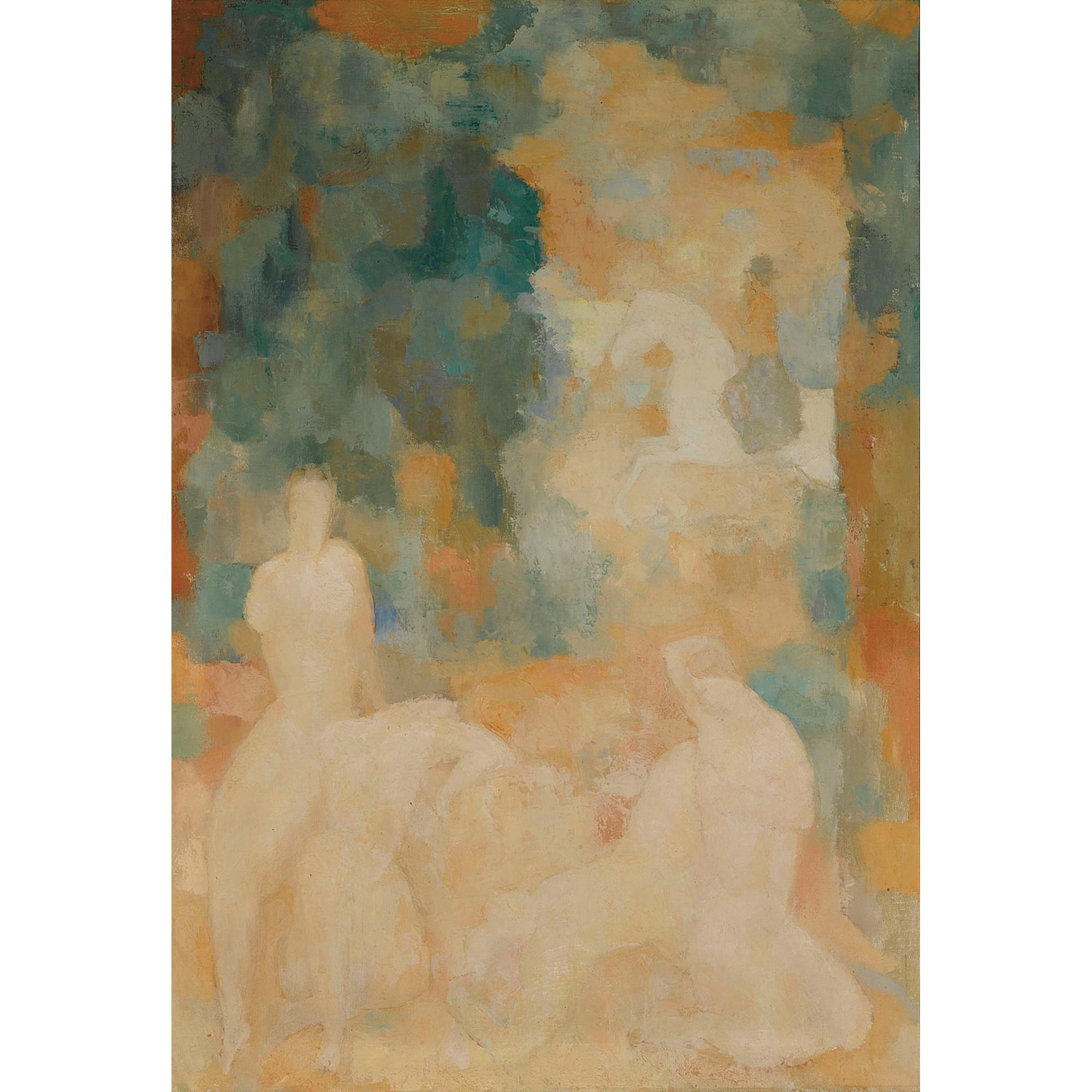 Toon Kelder - Dutch Figures And An Amazone In A Landscape