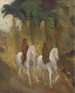 Toon Kelder - Figures on horses
