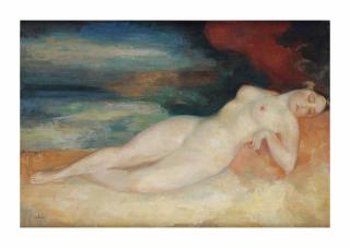 Toon Kelder - Reclining nude