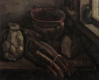 Toon Kelder - Still life with an earthenware pot