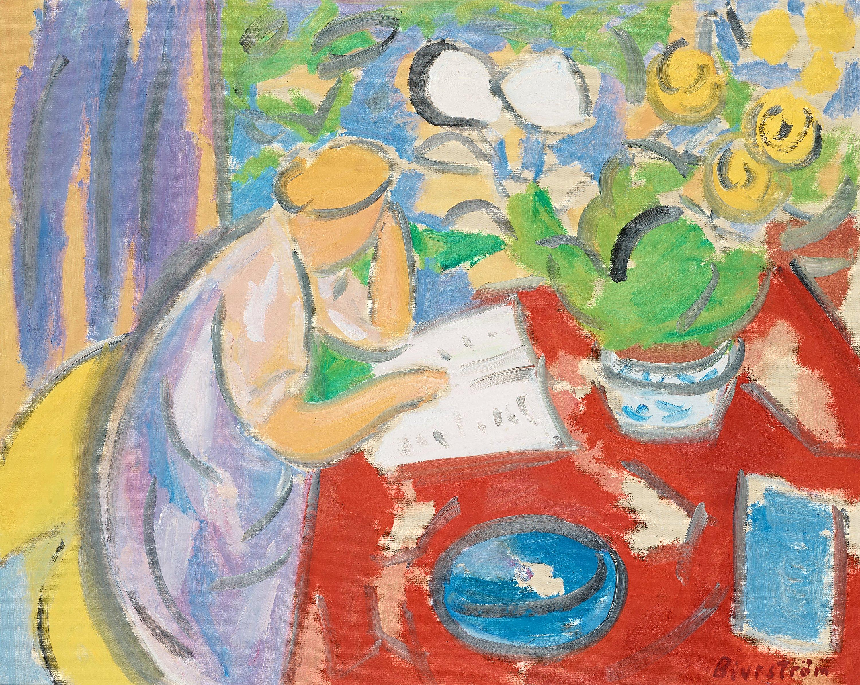 Tor Bjurström - Woman reading