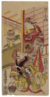 Torii Kiyomasu I - Actors Yamashita Kinsaku and Sawamura Sojuro