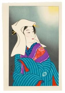 Torii Kiyomitsu - A Group of Five Woodblock Prints