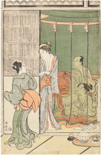 Torii Kiyonaga - A party in the Shinagawa Pleasure Quarters