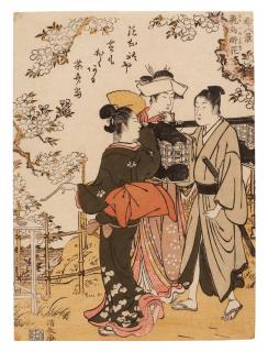Torii Kiyonaga - Intoxicating Flowers of Asukayama (Asuka no suika)