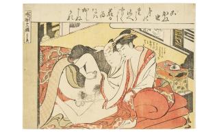 Torii Kiyonaga - Two chuban yoko-e prints and an oban yoko-e print