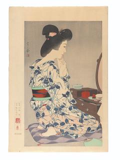Torii Kotondo - Ayame Yukata (Summer Robe with Iris Pattern)