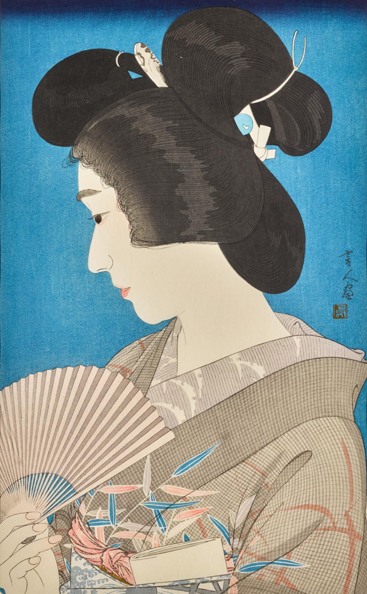 Torii Kotondo - Geisha In Summer