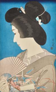 Torii Kotondo - Geisha In Summer