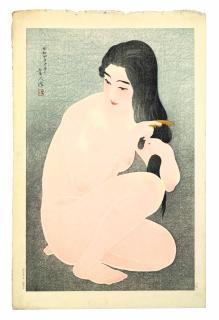 Torii Kotondo - Kamisuki (Combing hair), 1929.10