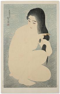 Torii Kotondo - Kamisuki (Combing hair)