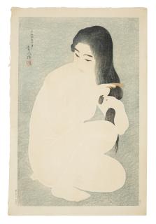 Torii Kotondo - Kamisuki (Combing Hair)