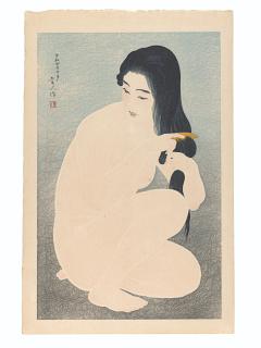 Torii Kotondo - Kamisuki (Combing Hair)