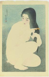 Torii Kotondo - Kamisuki (Combing The Hair), 1929.10