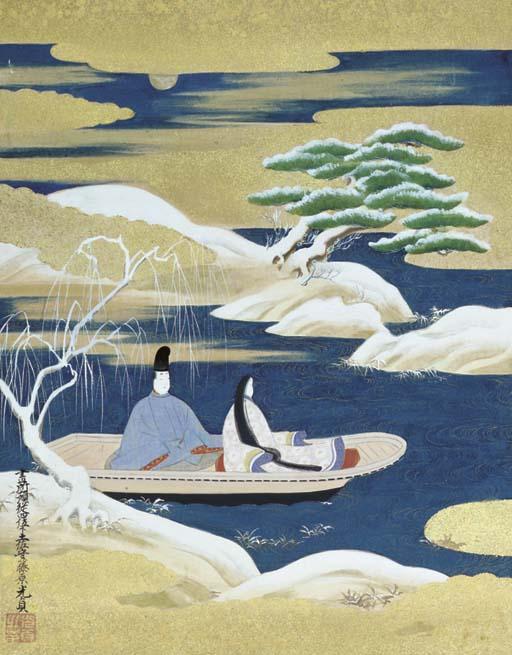 Tosa Mitsusada - Scenes from the Tale of Genji