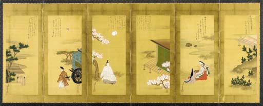 Tosa Mitsusada - Scenes from the Tale of Genji