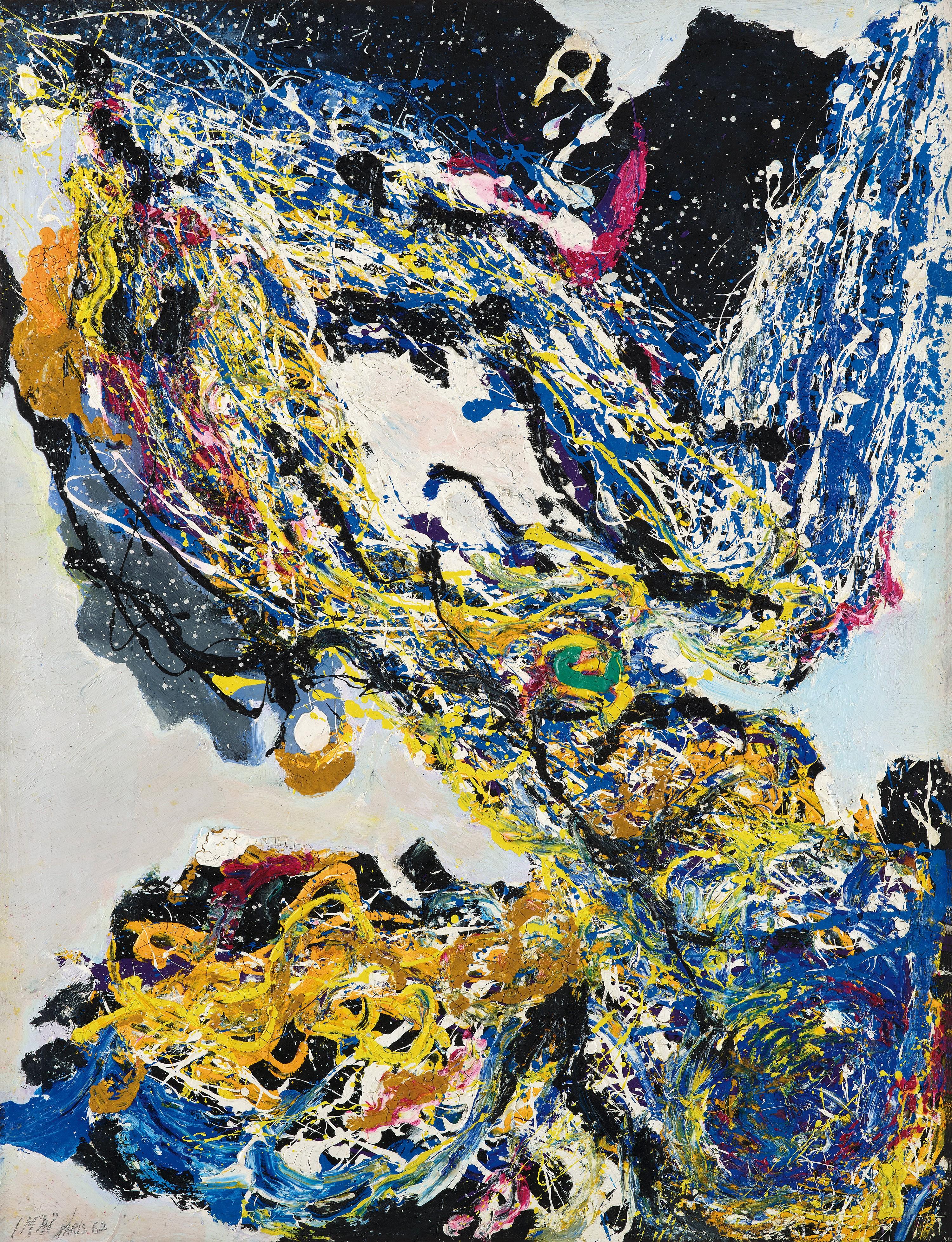 Toshimitsu Imai - Composition (Painted In 1962)