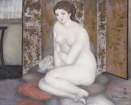 Toshio Bando - Femme nue assise