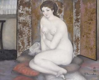 Toshio Bando - Femme nue assise