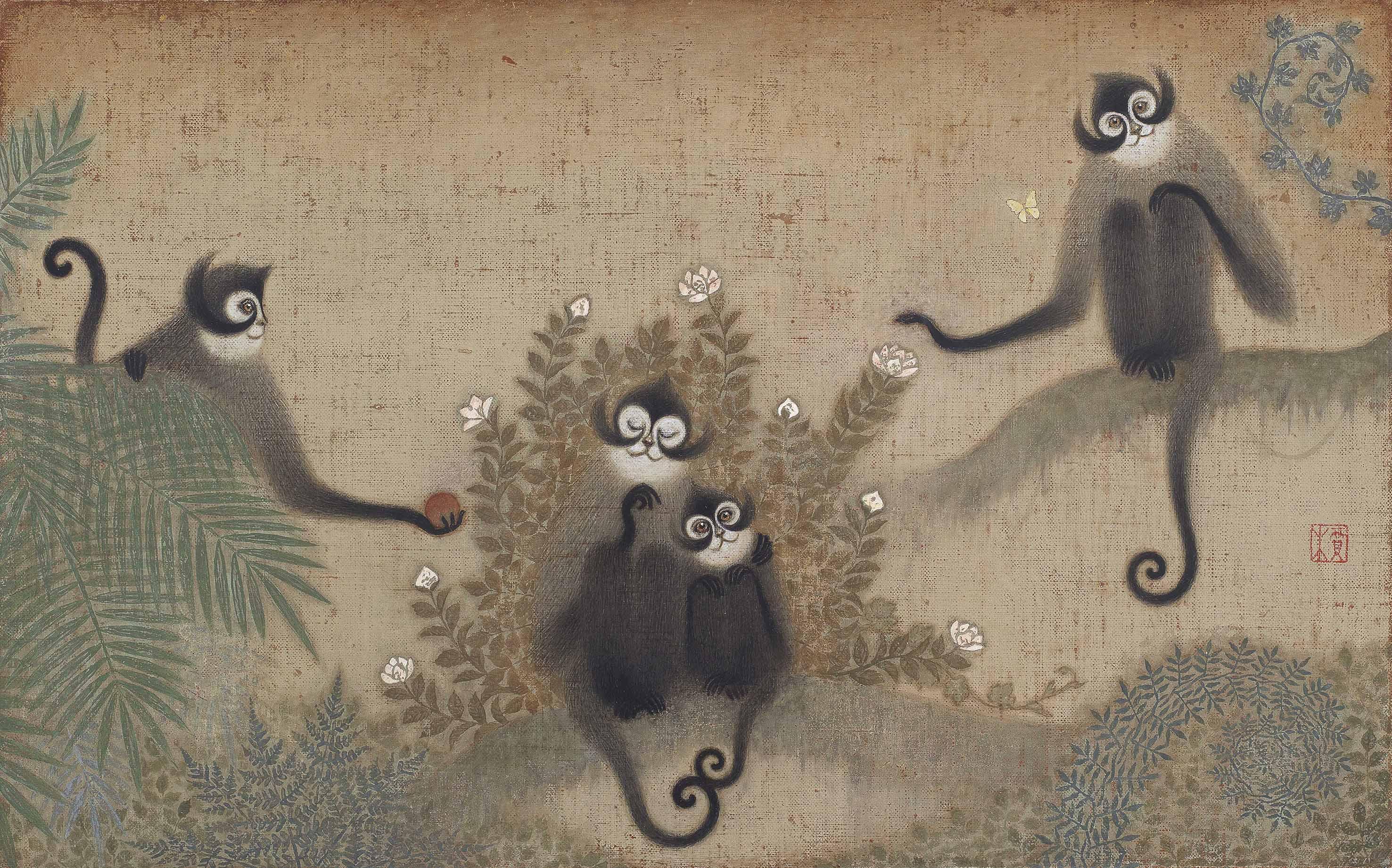 Toshiyuki Enoki - Figure Of Comfortable Monkey