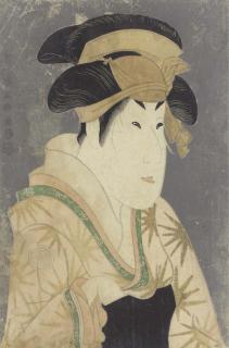 Toshusai Sharaku - Segawa Kikunojo III as Oshizu, the wife of Tanabe Bunzo
