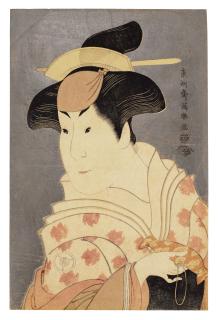 Toshusai Sharaku - The Actor Iwai Hanshiro Iv As The Wet Nurse Shigenoi In The Play \'Koinyobo Somewake Tazuna\'