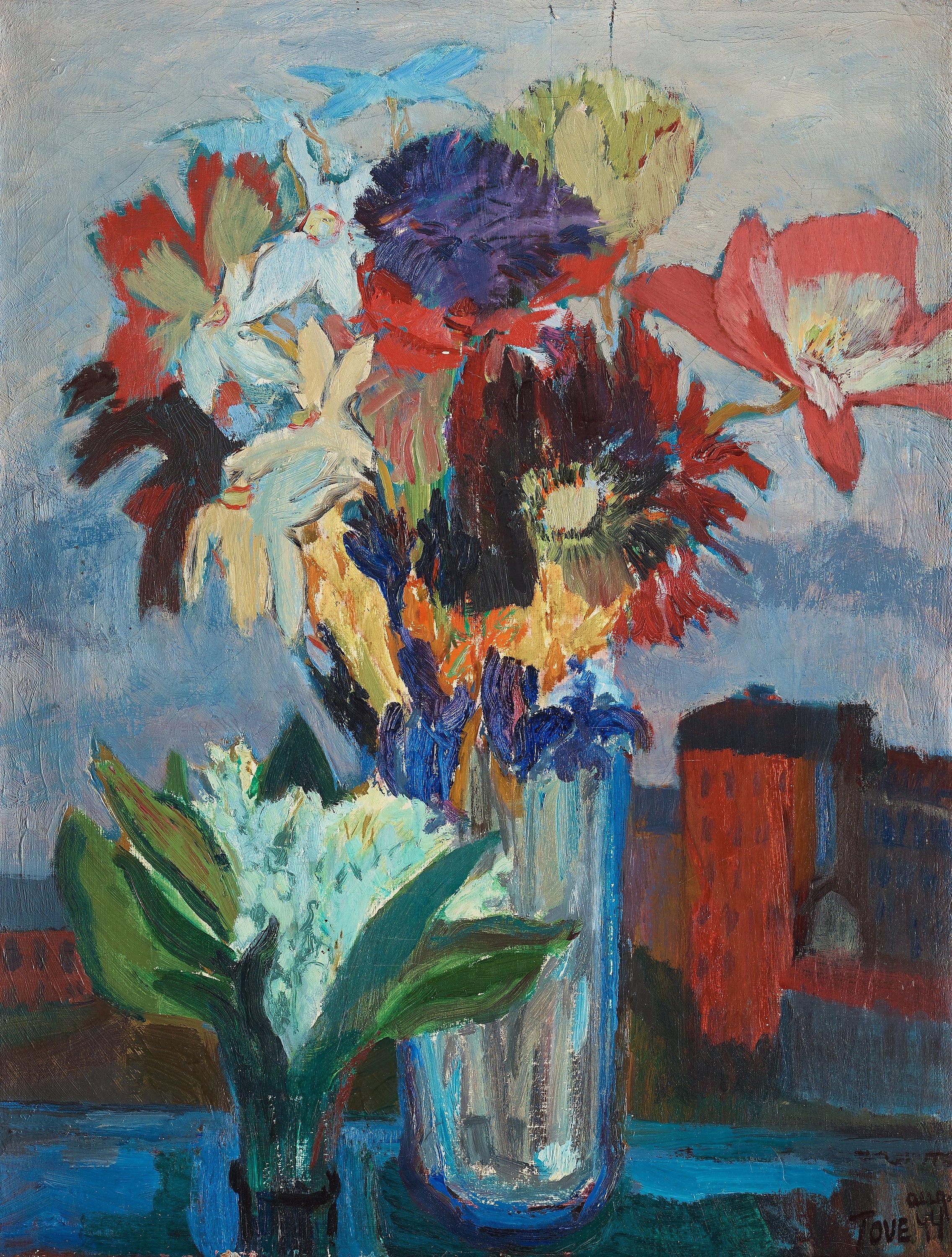 Tove Jansson - Still life with spring flowers