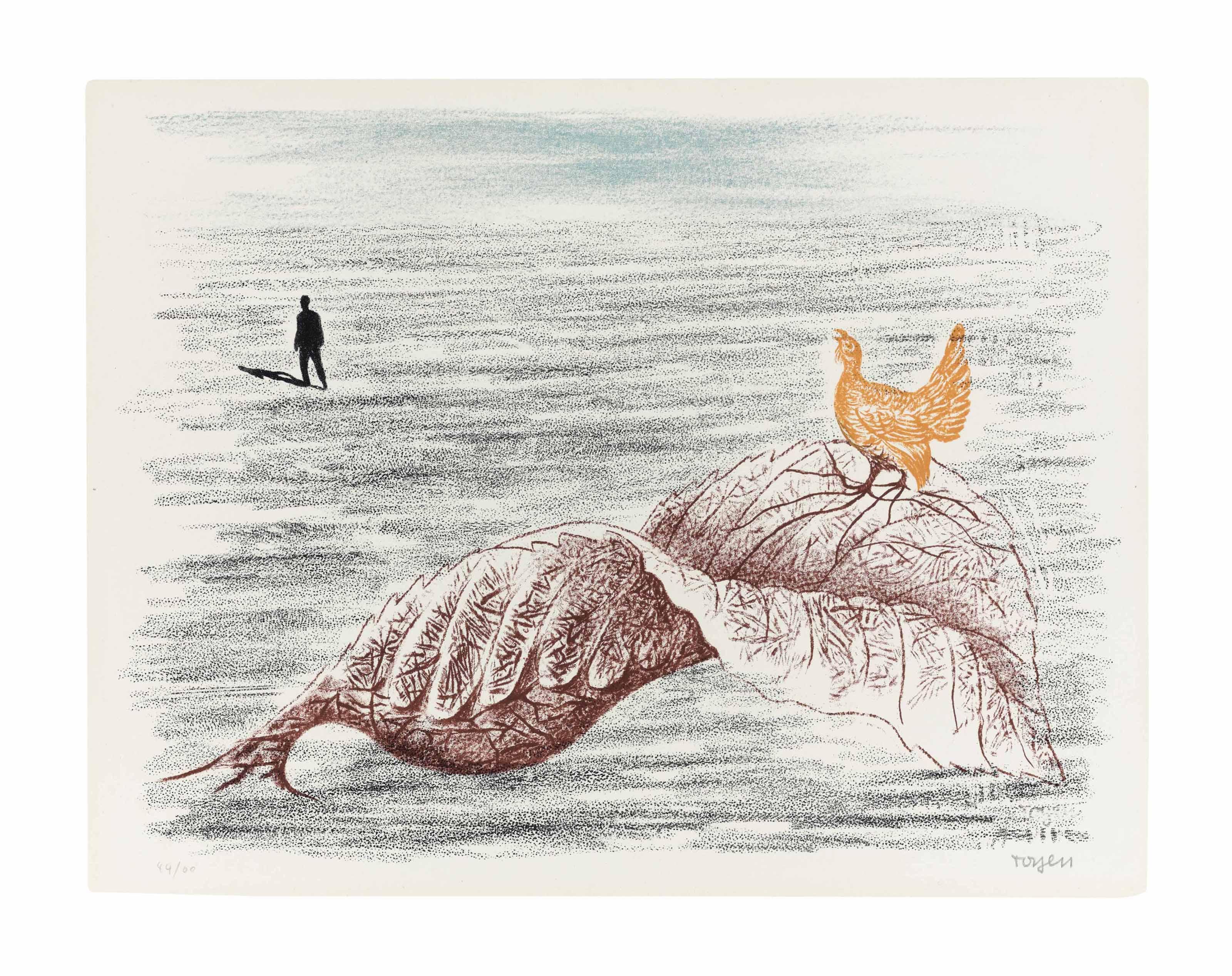 Toyen - Composition, from  Brunidor Portfolio Number 2, 1947-1952