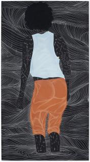 Toyin Ojih Odutola - Within this dark channel (all you could see was what she could give you)