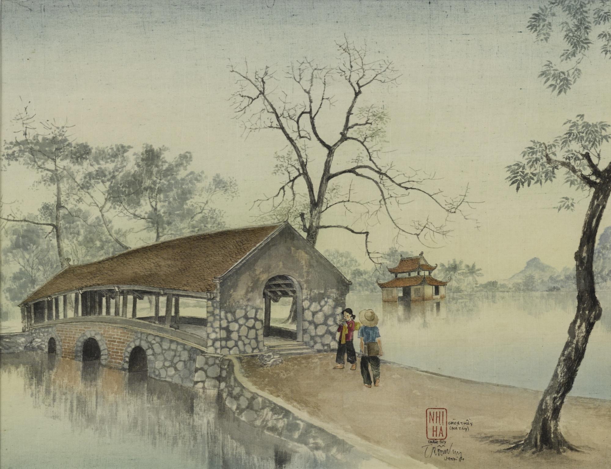 Tran Duy - Landscape Scene Of Thay Pagoda (Hà Tây Province)