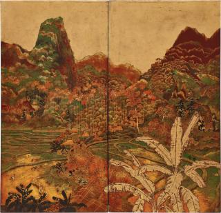 Tran Minh Thi - Landscape of the Middle Region of North Vietnam, Diptych