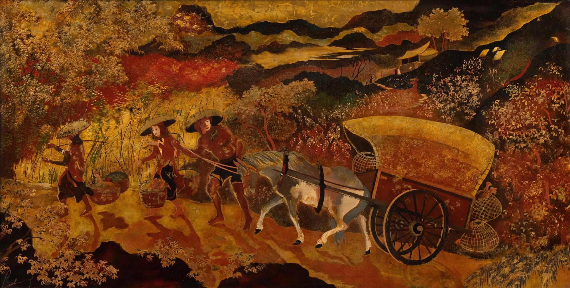 Tran Minh Thi - Travelling scene in Tonkin